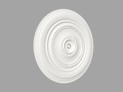 Rozeta decorativa plafon de interior din poliuretan R47 dimensiuni Ø500x40mm