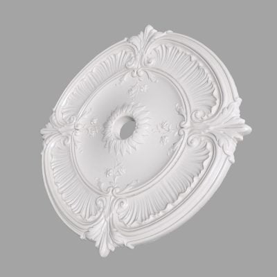 Rozeta decorativa plafon de interior din poliuretan R60 dimensiuni Ø650x35mm