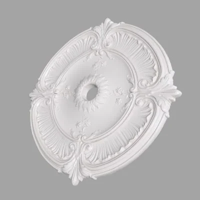 Rozeta decorativa plafon de interior din poliuretan R60 dimensiuni Ø650x35mm