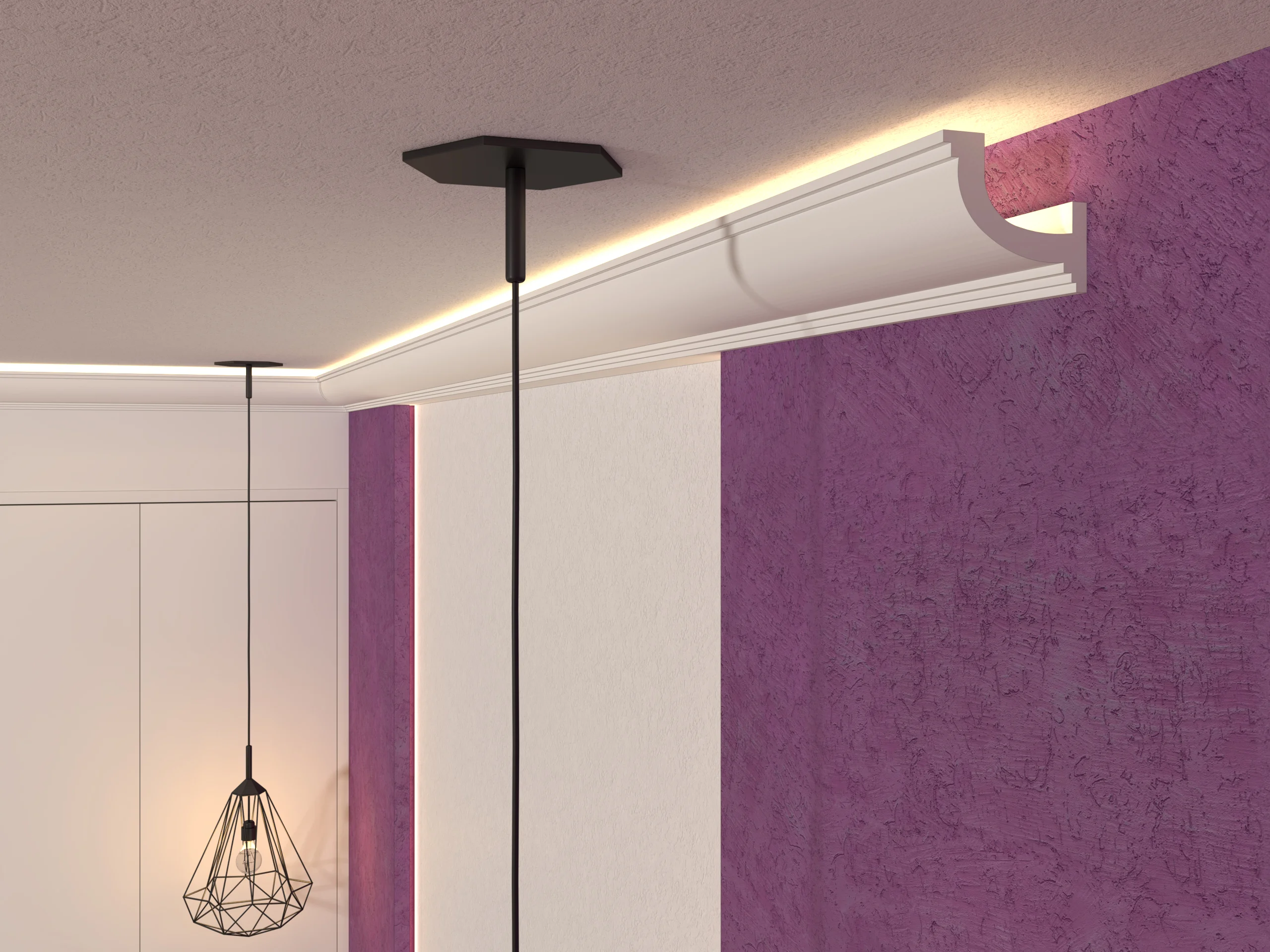 Scafa decorativa de interior SD02 dimensiuni 90x120x2000mm - imagine 3