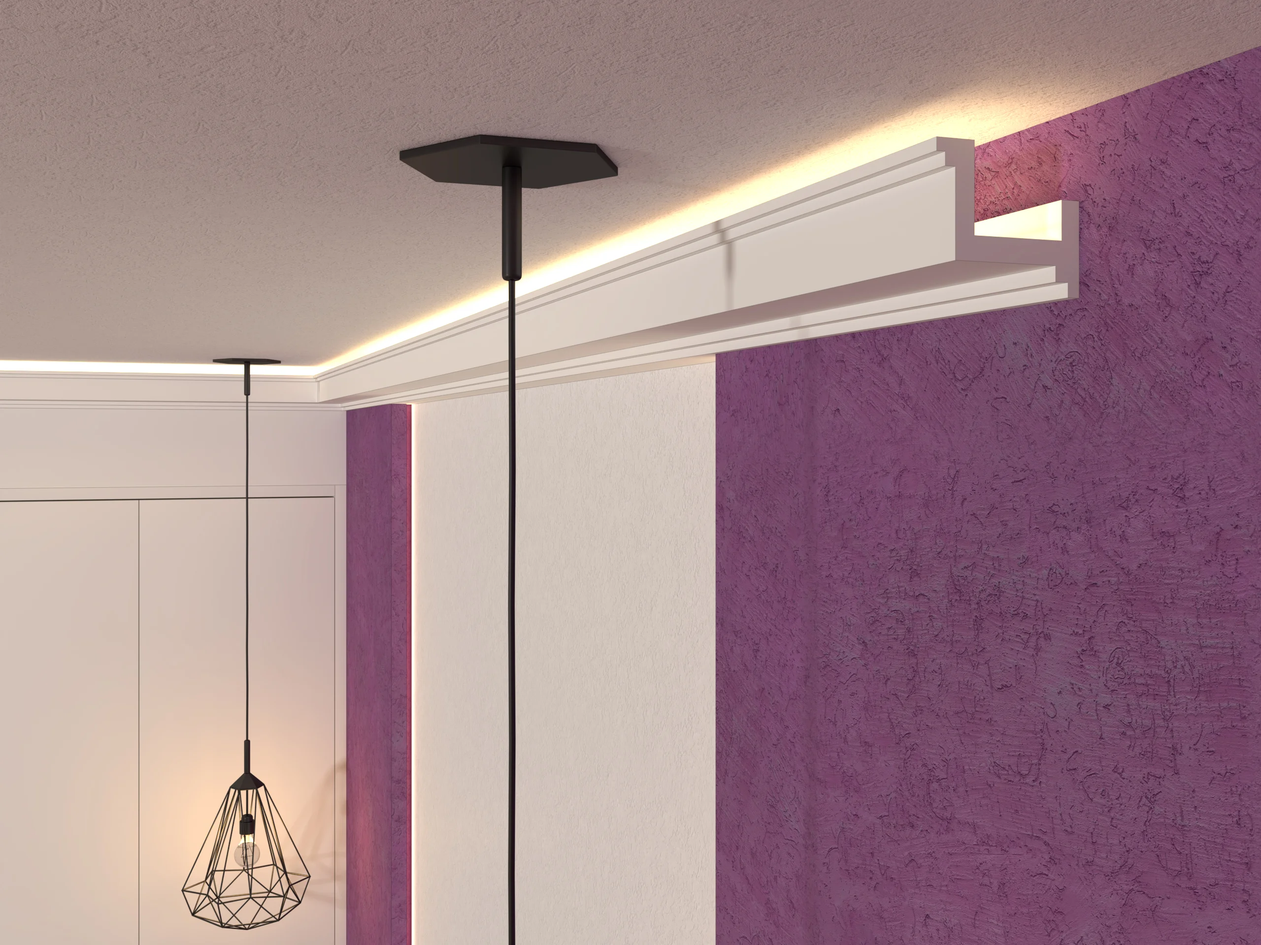 Scafa decorativa de interior SD03 dimensiuni 90x100x2000mm - imagine 2