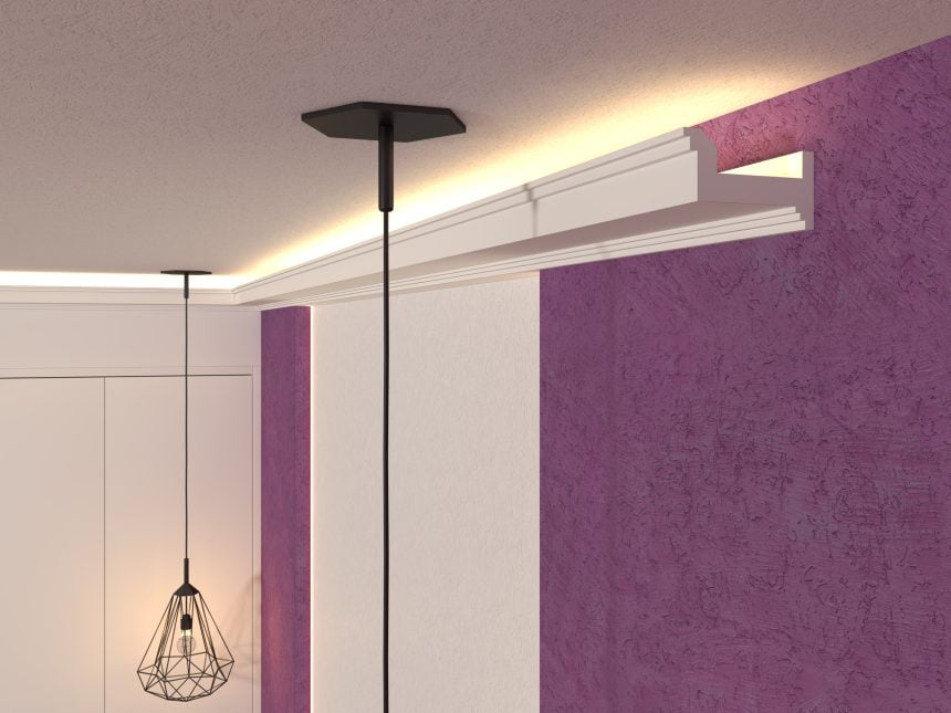 Scafa Tavan Decorativa (Led / Mascare Tevi) din Polistiren Fabrica de