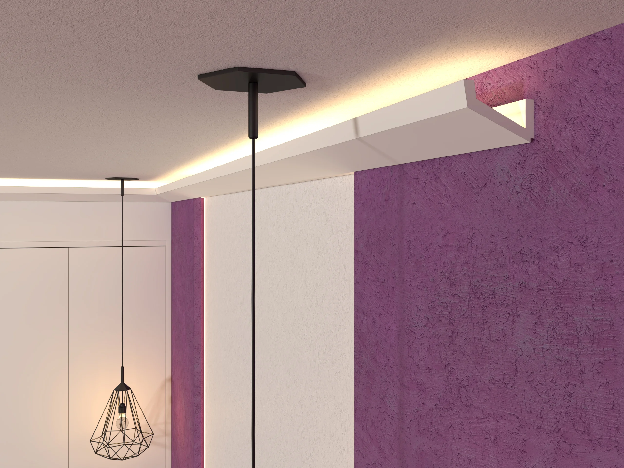 Scafa decorativa de interior SD05 dimensiuni 90x125x2000mm - imagine 2