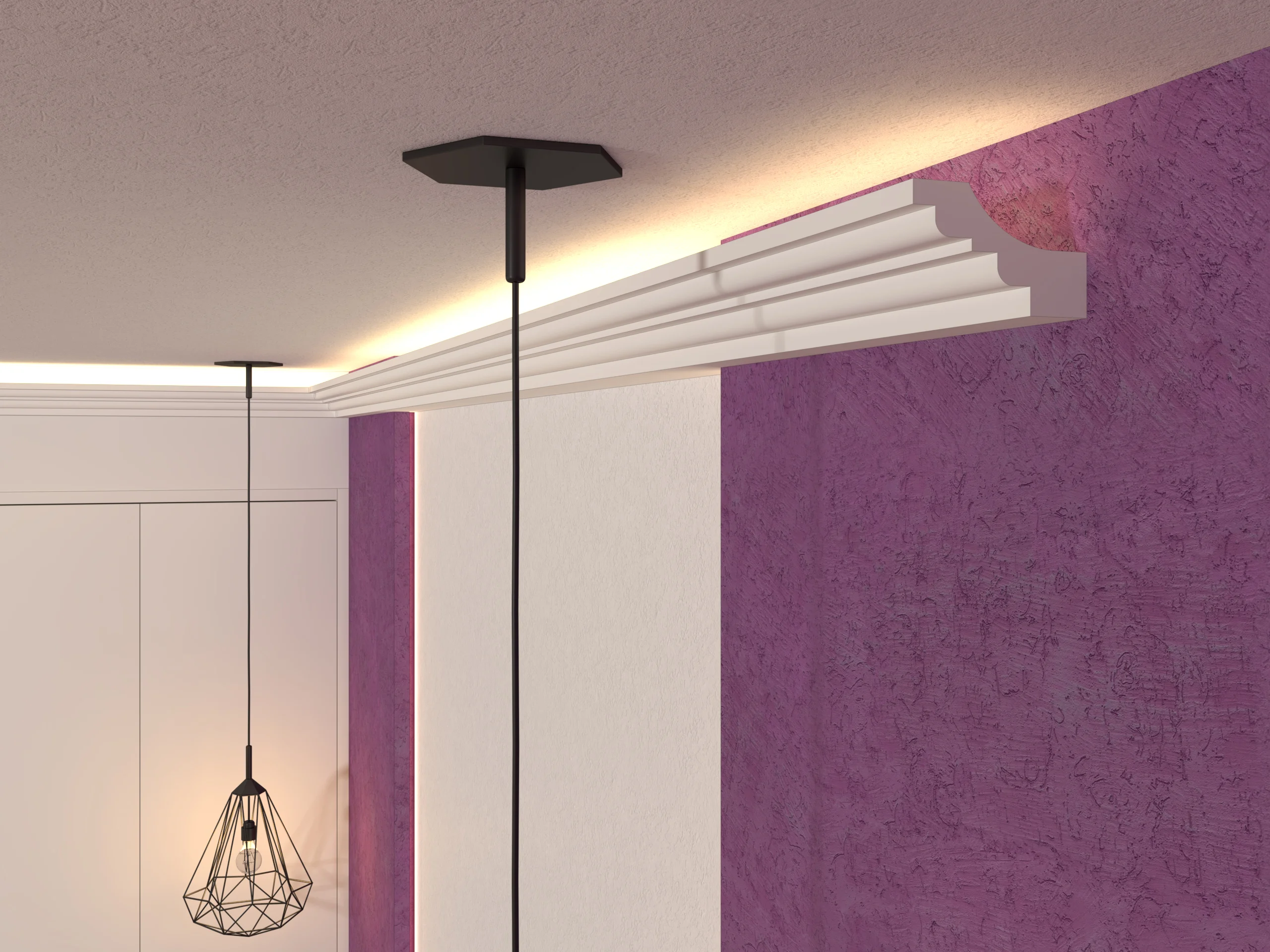 Scafa decorativa de interior SD06 dimensiuni 76x120x2000mm - imagine 2