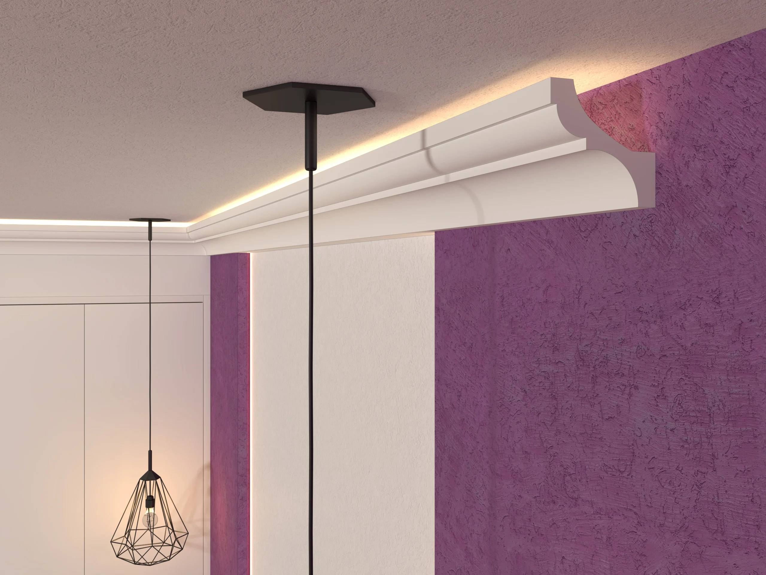 Scafa decorativa de interior SD08 dimensiuni 120x120x2000mm - imagine 2