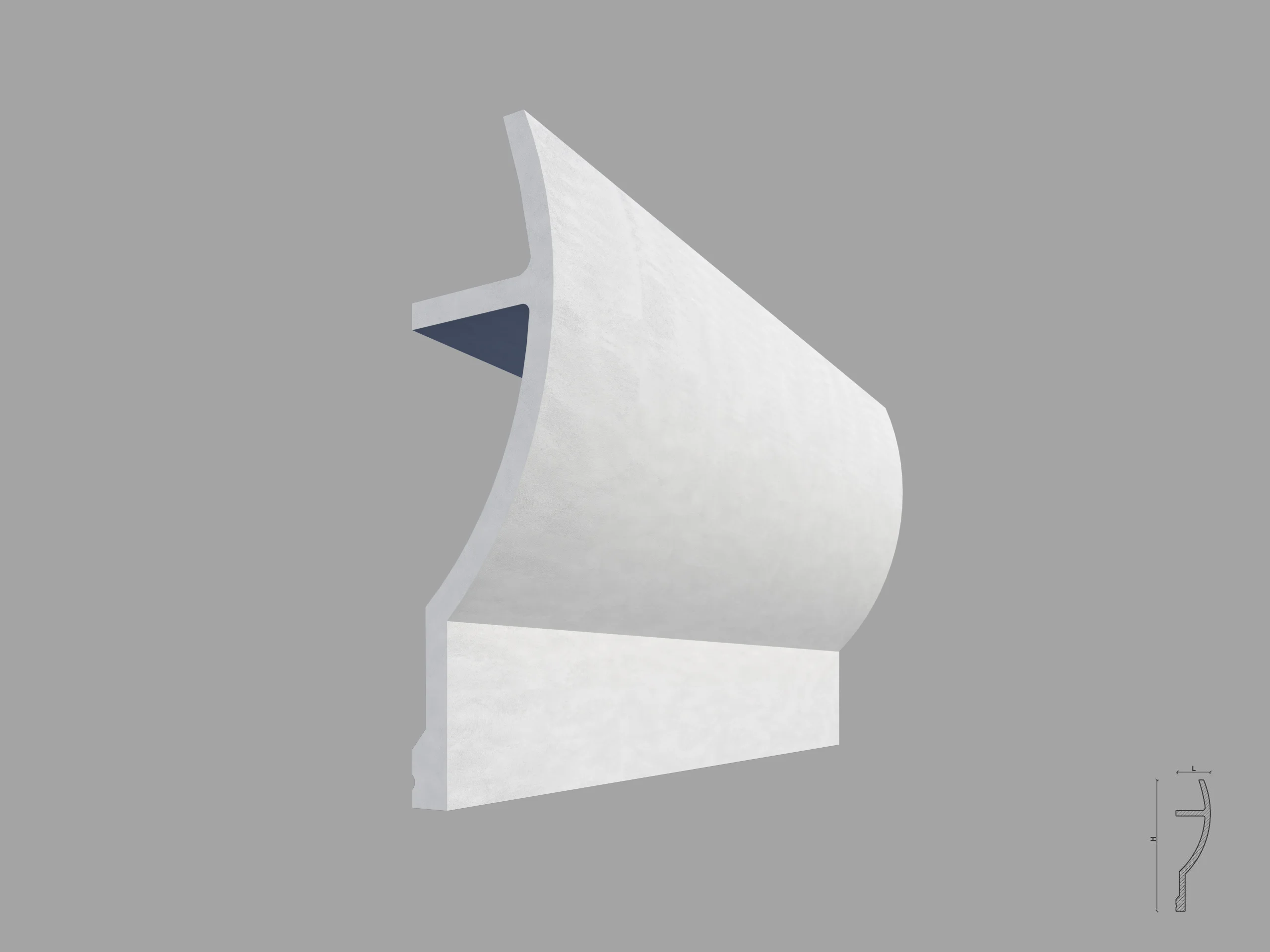 Scafa decorativa de interior SD10 dimensiuni 200x70x2000mm - imagine 1