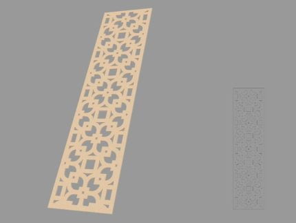 Accent / Ornament decorativ de exterior Trafor3 dimensiuni 1000x40x500mm