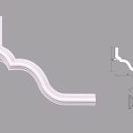 Coltar poliuretan pentru brau C1BR01 dimensiuni 405x20x315mm