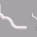 Coltar poliuretan pentru brau C1BR01 dimensiuni 405x20x315mm