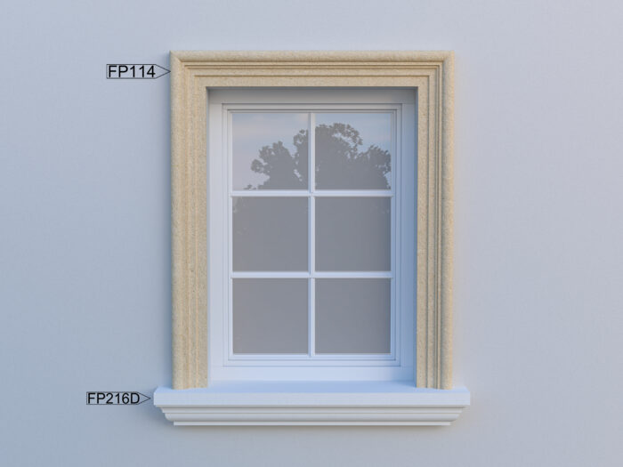 Ancadrament fereastra exterior FP114 dimensiuni 115x50x2000mm - imagine 2