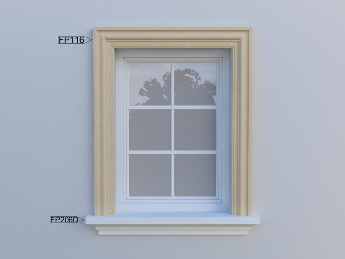 Ancadrament fereastra exterior FP116 dimensiuni 120x40x2000mm - imagine 2