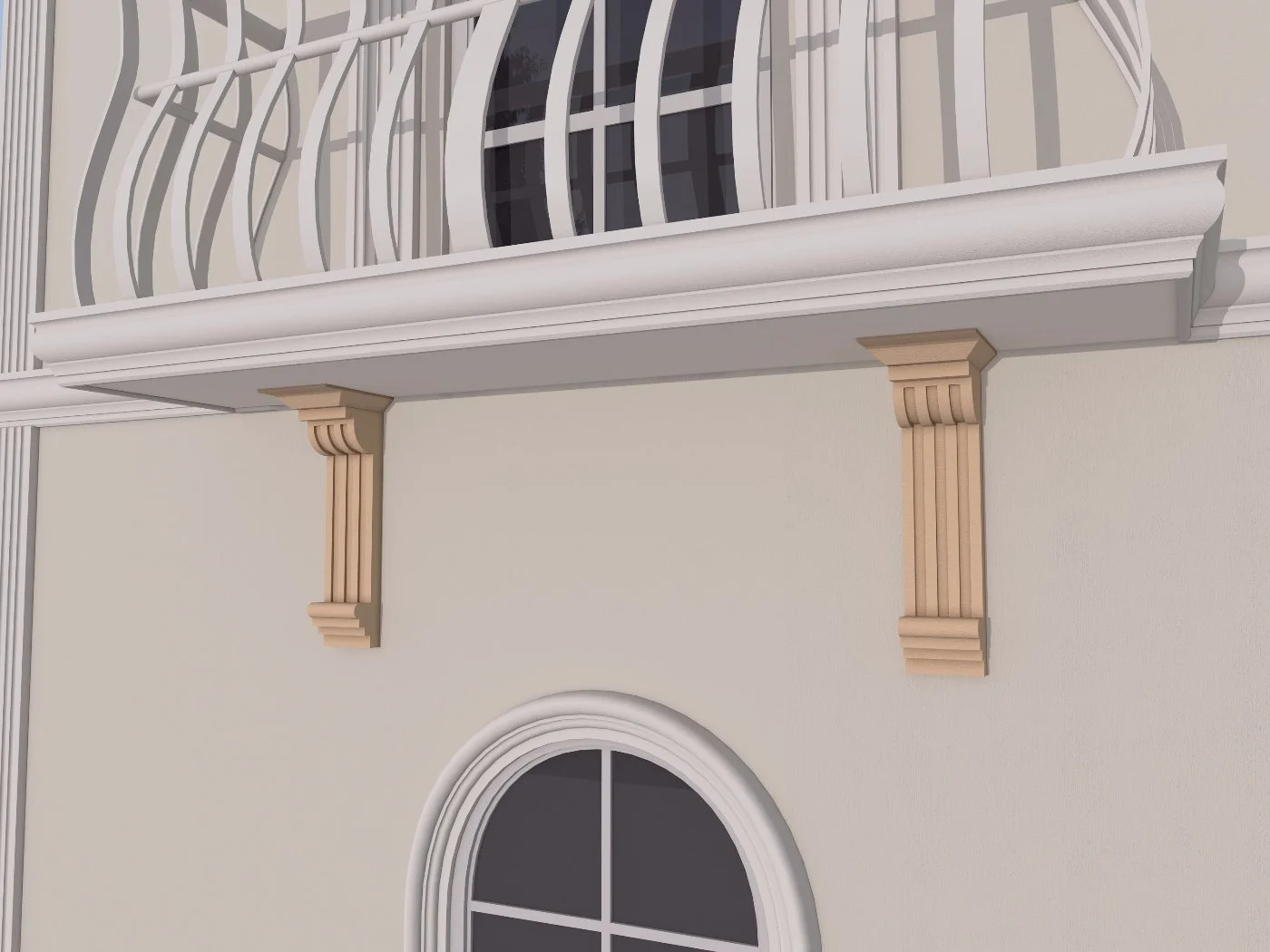 Consola decorativa de exterior FPC01 dimensiuni 600x240x200mm - imagine 3