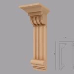 Consola decorativa de exterior FPC01 dimensiuni 600x240x200mm