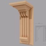 Consola decorativa de exterior FPC02 dimensiuni 680x330x270mm