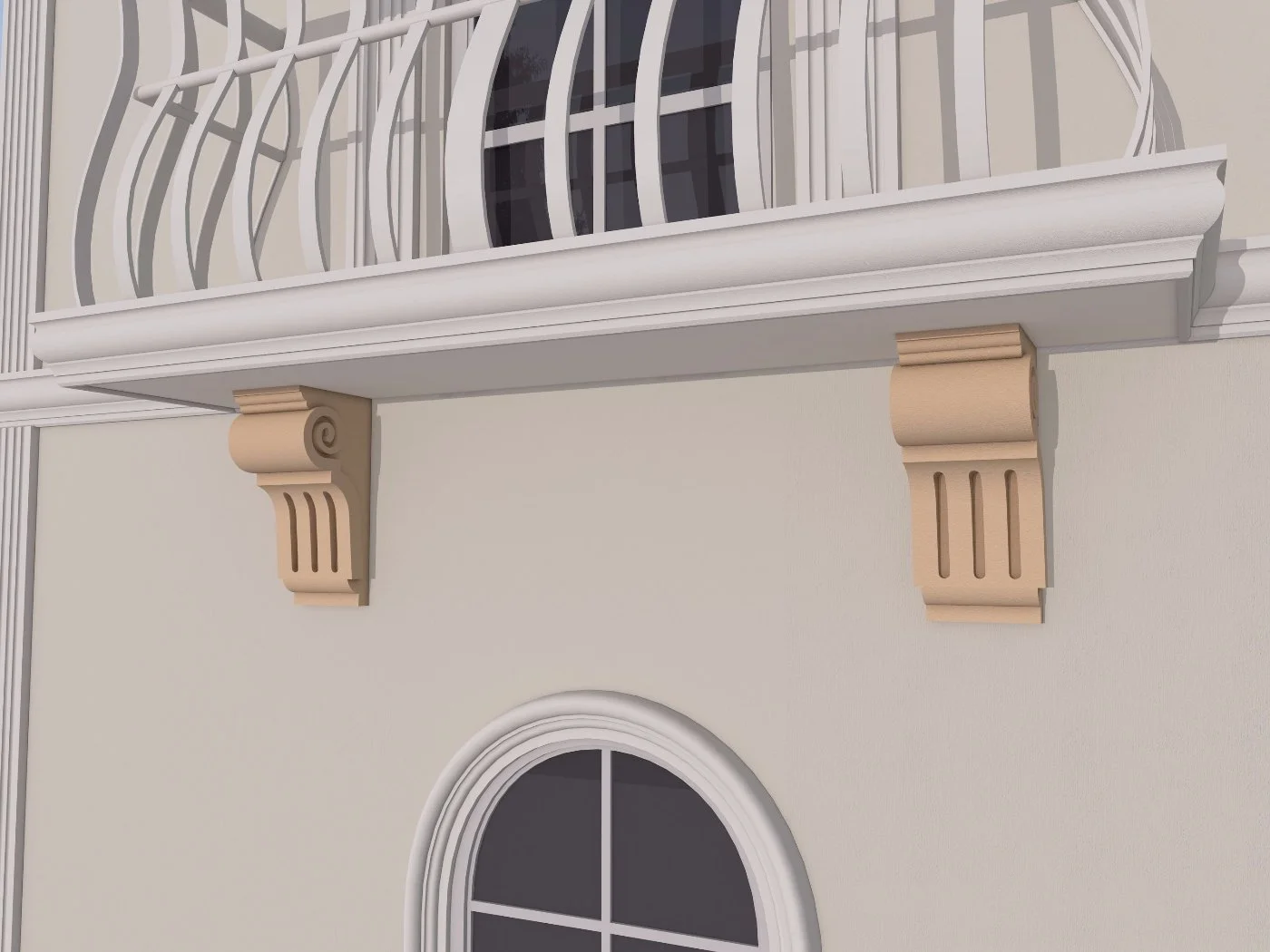 Consola decorativa de exterior FPC08 dimensiuni 500x250x130mm - imagine 2