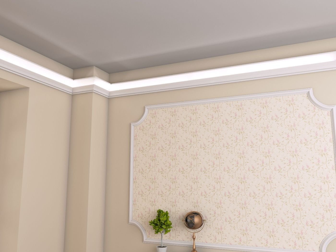 Scafa Tavan Decorativa (Led / Mascare Tevi) din Polistiren Fabrica de