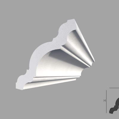 Bagheta de colt / Cornisa de interior BC02 dimensiuni 80x80x2000mm