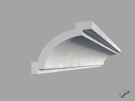Bagheta de colt / Cornisa de interior BC07 dimensiuni 70x70x2000mm