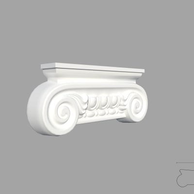 Capitel poliuretan decorativ CP2 dimensiuni 170x48x400mm