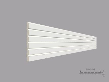 Panou liniar de interior poliuretan RIFLAJ LINEA dimensiuni 240x17.5x2000mm