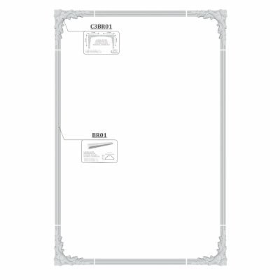 Set chenar perete/tavan 8 piese plus adeziv model clasic