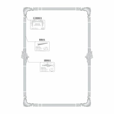 Set chenar perete /tavan 10 piese plus adeziv model tablou
