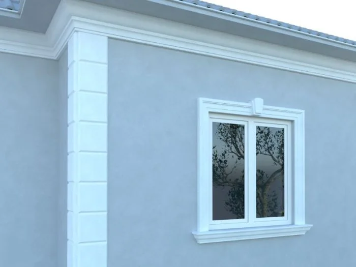 Coltar decorativ de exterior FPCL01-1M dimensiuni 1000x35x250mm - imagine 2