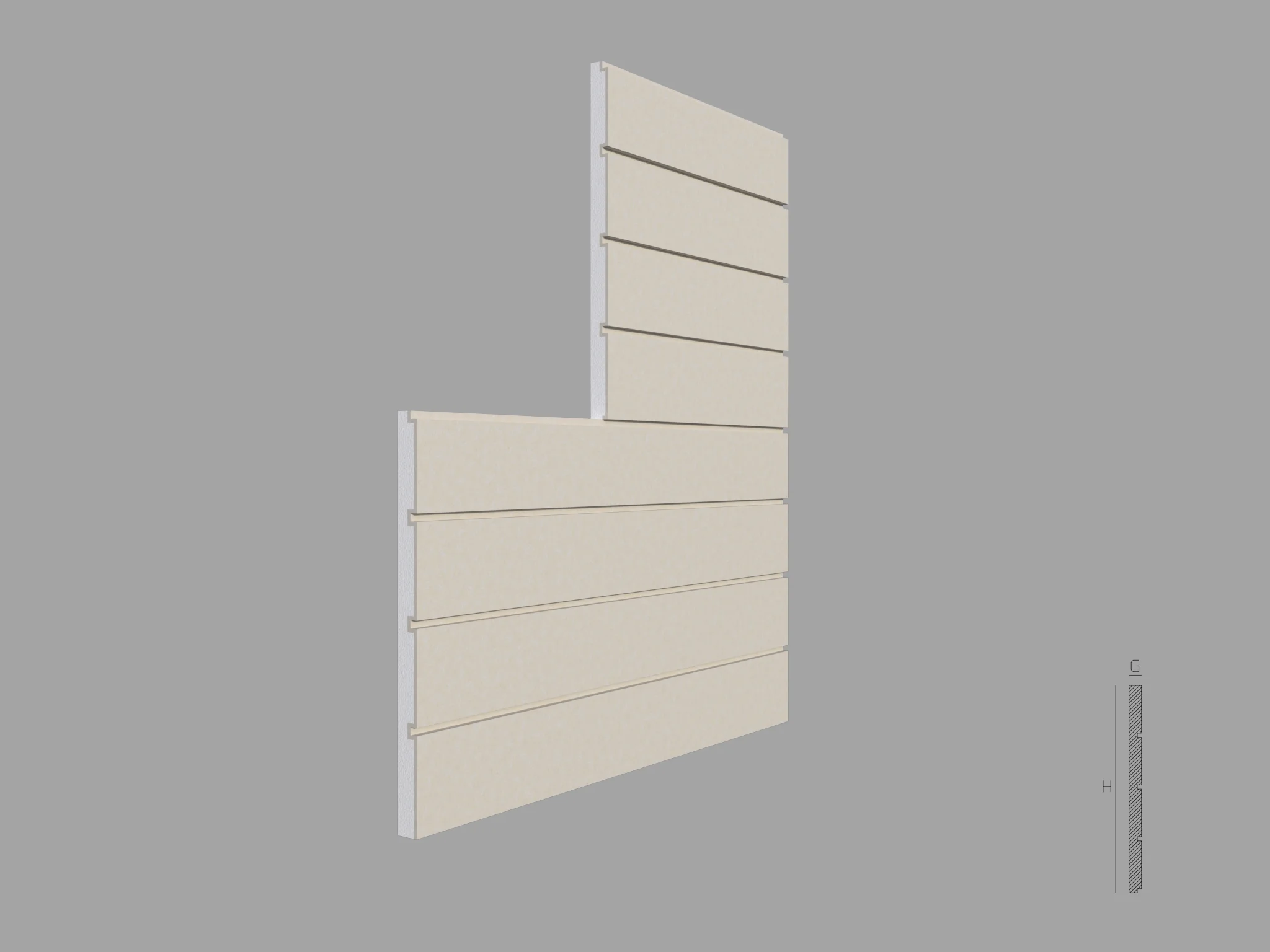 FPTD08-30GRI Termosistem decorativ