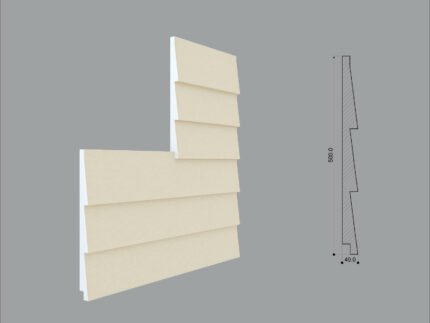 Termosistem decorativ FPTD11 dimensiuni 500x40x2000mm