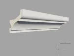 Scafa decorativa de interior din poliuretan SD15 dimensiuni 77x80x2000mm