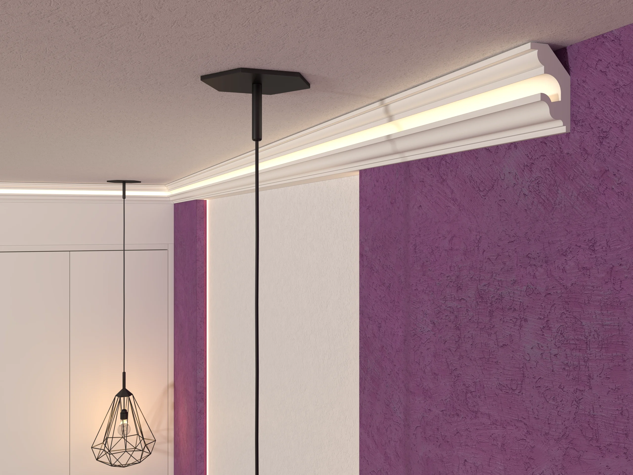 Scafa decorativa de interior SD17-10 dimensiuni 100x55x2000mm - imagine 3