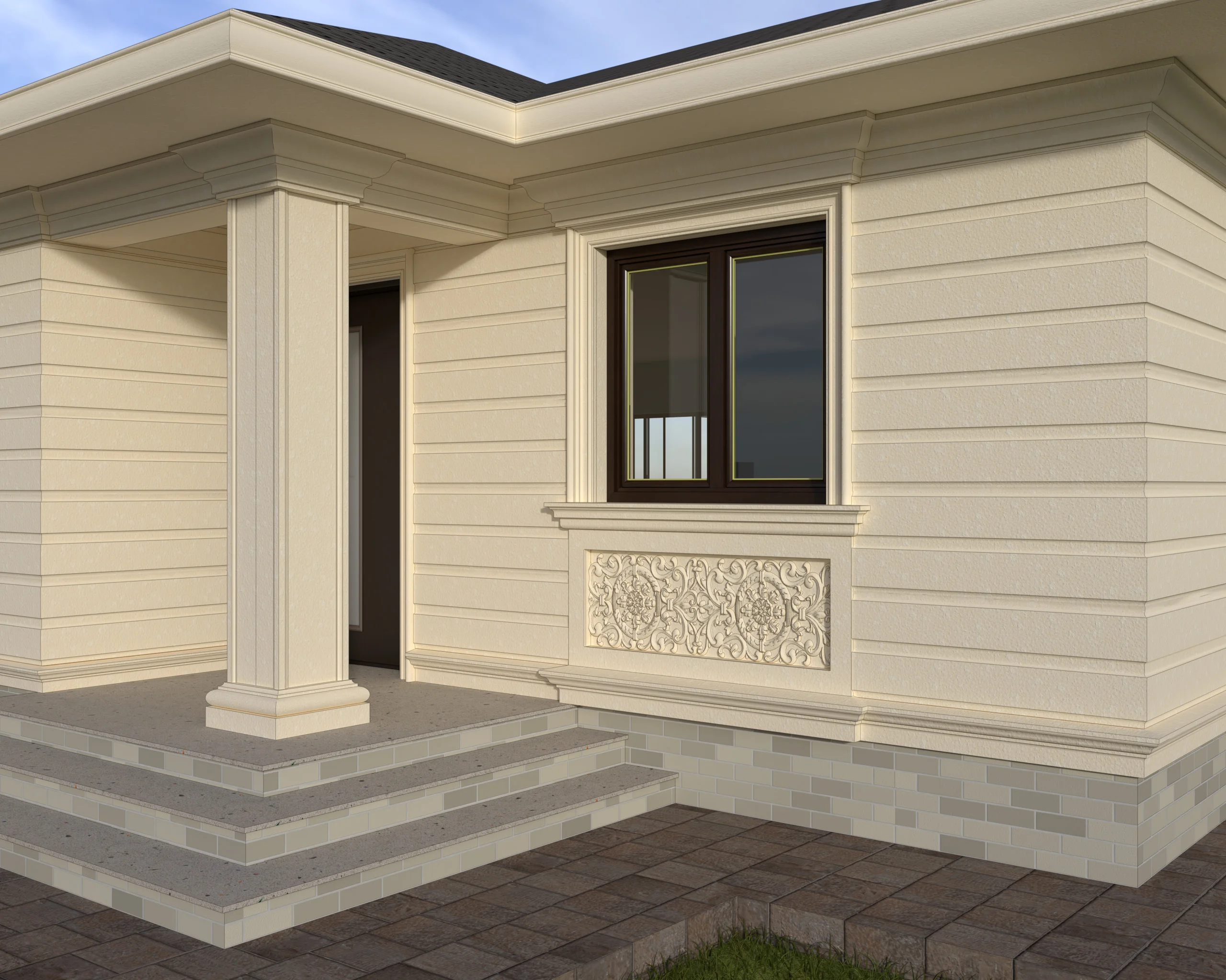 Termosistem decorativ FPTD07 dimensiuni 550x40x2000mm - imagine 2