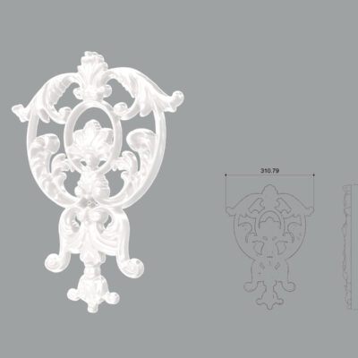 Accent / Ornament decorativ poliuretan de interior FPAD12 dimensiuni 440x30x310mm