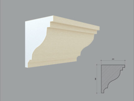 Cornisa decorativa de exterior FP434 dimensiuni 320x270x2000mm