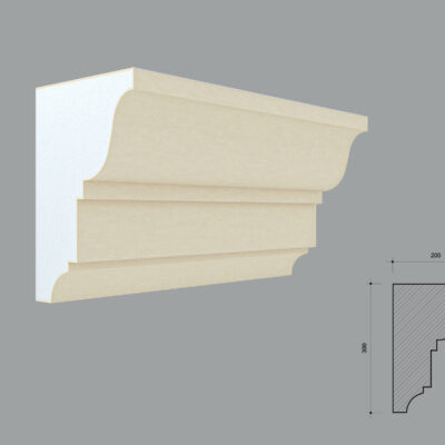Cornisa decorativa de exterior FP436 dimensiuni 300x200x2000mm