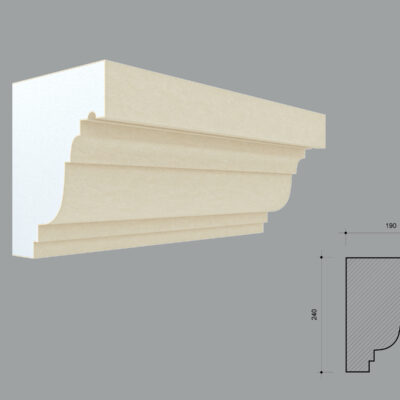 Cornisa decorativa de exterior FP438 dimensiuni 240x190x2000mm
