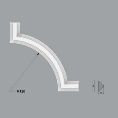 Coltar poliuretan pentru brau CBR08L dimensiuni 165x13x165mm