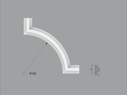 Coltar poliuretan pentru brau CBR08L dimensiuni 165x13x165mm