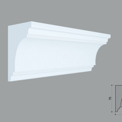Cornisa masca galerie de interior MBC03 dimensiuni 75x55x2000mm