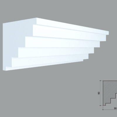 Cornisa masca galerie de interior MBC08 dimensiuni 90x90x2000mm