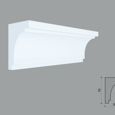 Cornisa masca galerie de interior MBC16 dimensiuni 70x50x2000mm