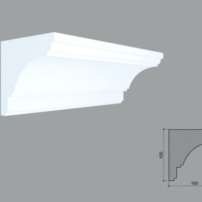 Cornisa masca galerie de interior MBC20 dimensiuni 100x100x2000mm
