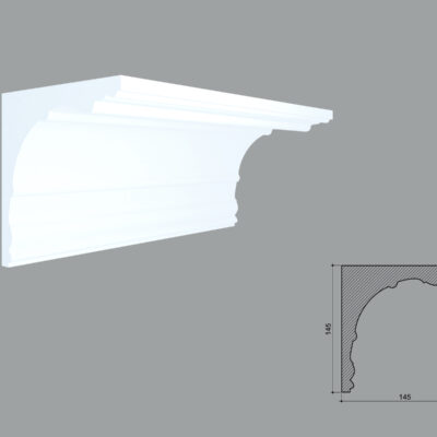 Cornisa masca galerie de interior MBC21 dimensiuni 145x145x2000mm