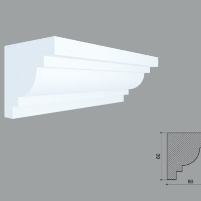 Cornisa masca galerie de interior MBC28-08 dimensiuni 80x80x2000mm
