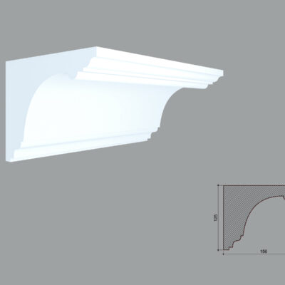 Cornisa masca galerie de interior MBC31 dimensiuni 125x155x2000mm