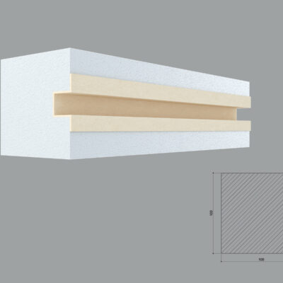 Nut decorativ de exterior FPTN01P-100 dimensiuni 100x100x2000mm