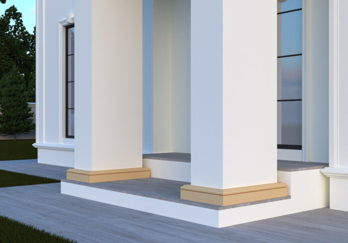 Profil pentru baza de pilastru tip FP604-2M de dimensiuni 150x80x2000mm - imagine 2