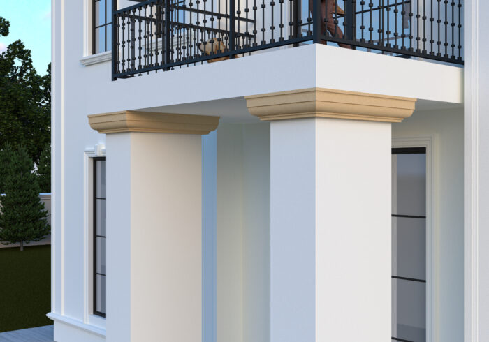 Profil pentru capitel de pilastru tip FP701-2M de dimensiuni 188x140x2000mm - imagine 2