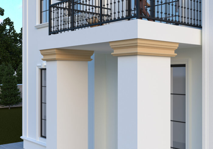 Profil pentru capitel de pilastru tip FP704-2M de dimensiuni 250x110x2000mm - imagine 2