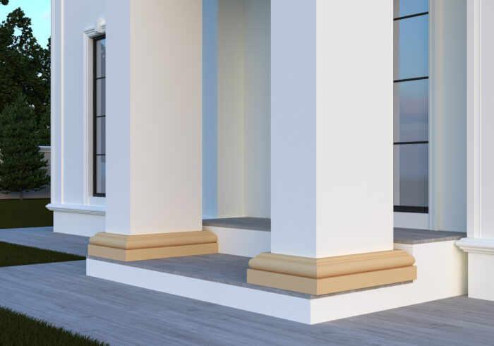 Profil pentru baza de coloana patrata tip FP903P-2M de dimensiuni 230x128x2000mm - imagine 2